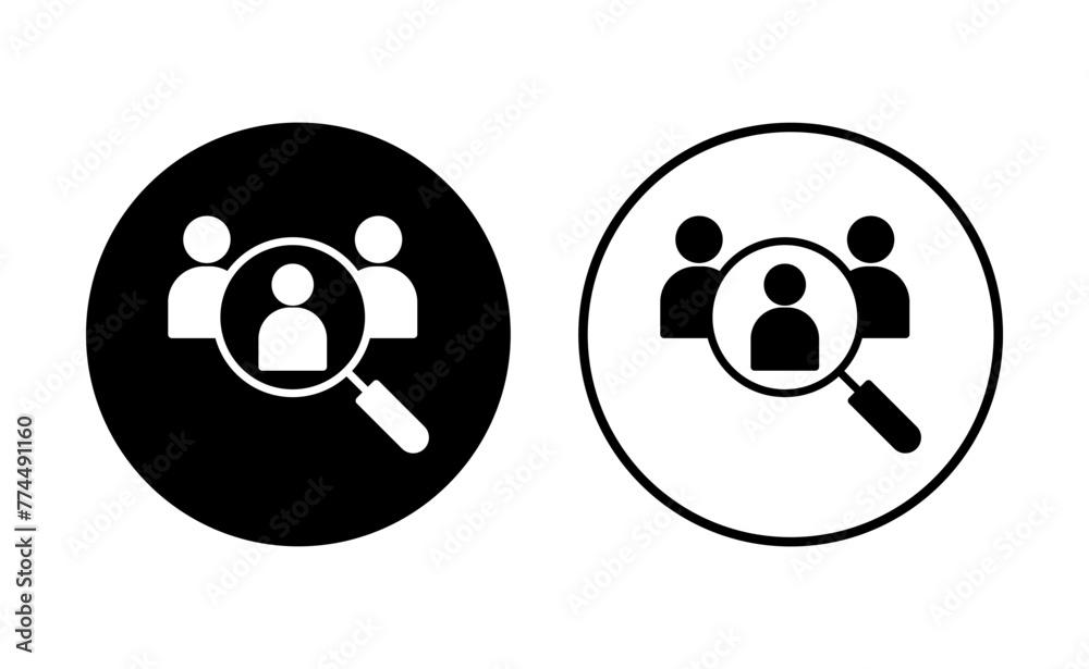 Hiring icon set. Search job vacancy icon. Human resources concept. Recruitment Hiring icon set. Search job vacancy icon. Human resources concept. Recruitment