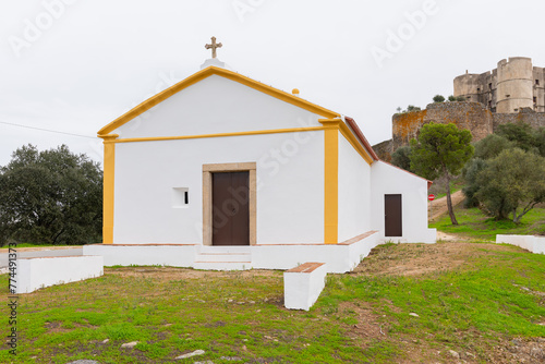 Hermitage chapel of São Sebastião village Evoramonte, Estremoz, Portugal  photo