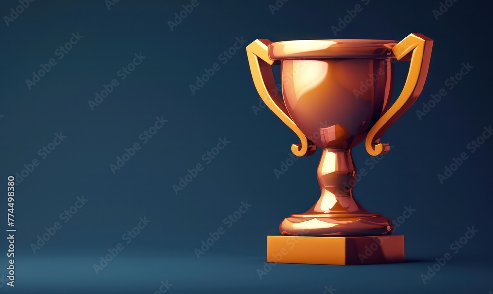 Stylized Trophy Icon. Symbol of Achievement. Minimalist Sports Background. Achievement and business goal achievement concept. Stylized Trophy Icon. Symbol of Achievement. Minimalist Sports Background. Achievement and business goal achievement concept.