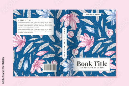 floral book cover vector 24