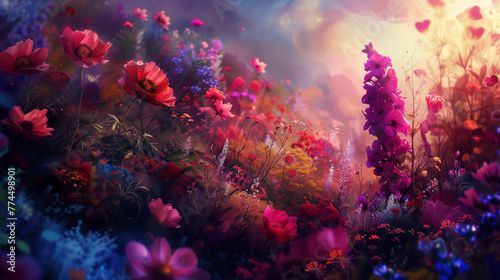 background with flowers © Aleksandr
