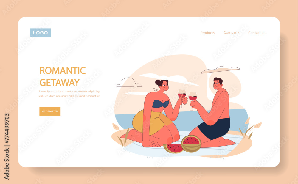 Fototapeta premium Honeymoon concept.