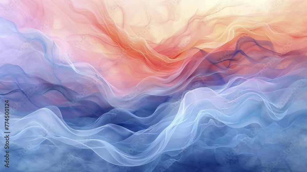 The artwork captivates with pastel waves and cross motifs, symbolizing financial flow and unwavering faith. The artwork captivates with pastel waves and cross motifs, symbolizing financial flow and unwavering faith.