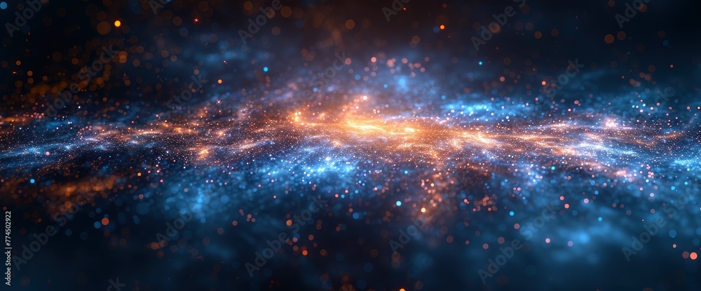 Obraz premium Abstract Perspective Futuristic Technology, Background HD For Designer