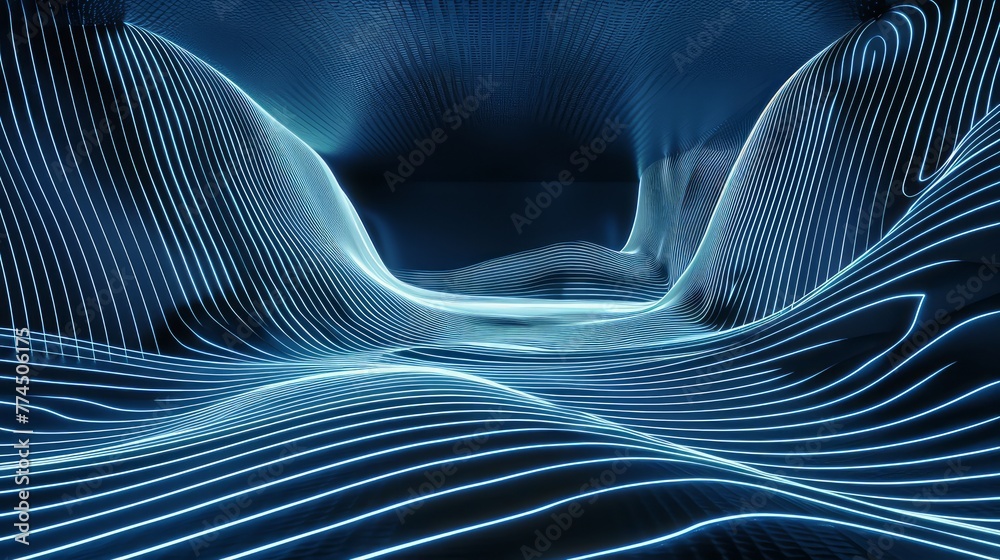 Abstract Digital Light Blue Waves Background Abstract Digital Light Blue Waves Background
