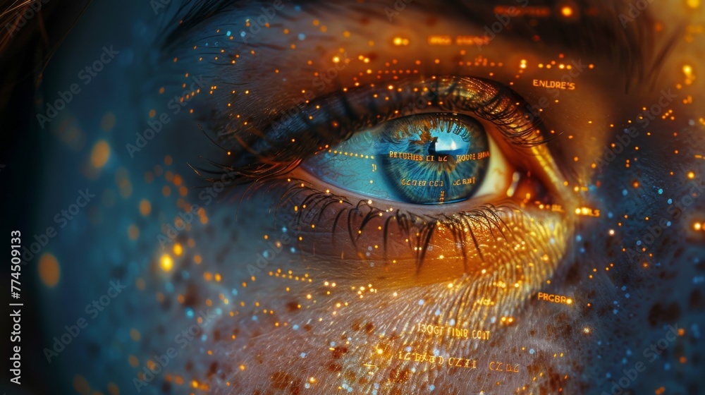 Dive into a realm where the human eye interfaces with digital realms. A close-up shot intertwined with vibrant data graphics, signaling a synergy of biology and technology.
Dive into a realm where the human eye interfaces with digital realms. A close-up shot intertwined with vibrant data graphics, signaling a synergy of biology and technology.