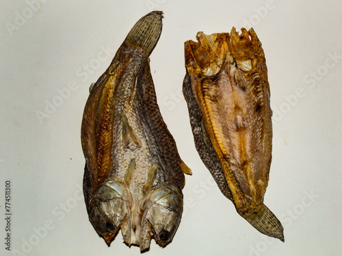Two Jabiracás, dehydrated trairas, genus of carnivorous freshwater fish in the family Erythrinidae, scientific name: Hoplias photo
