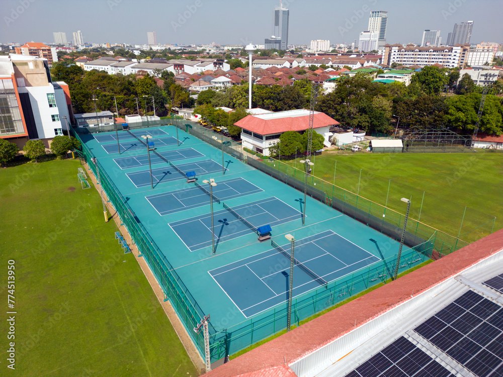 Bangkok Thailand December 15 2023: Aerial view of International