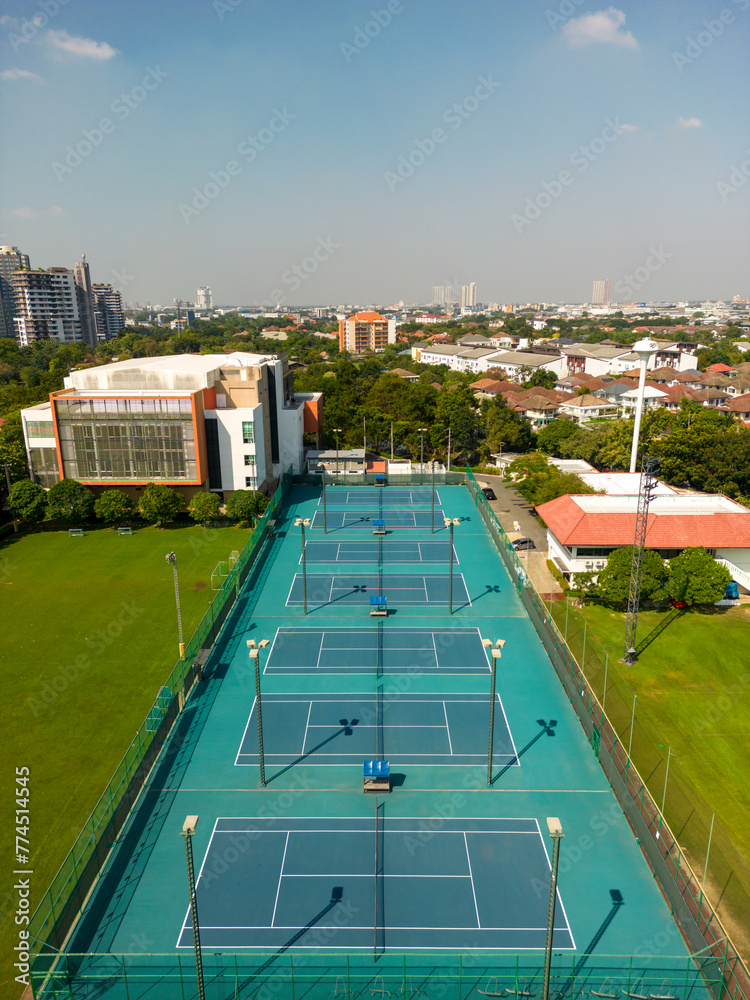 Bangkok Thailand December 15 2023: Aerial view of International