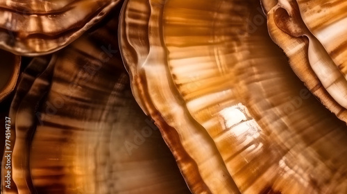 The intricately detailed patterns on the surface of a shell create a hypnotic and fascinating display.
