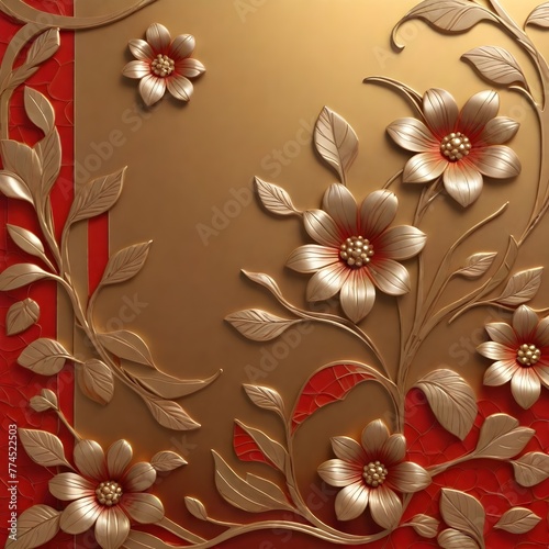 3d Seamless Flowers