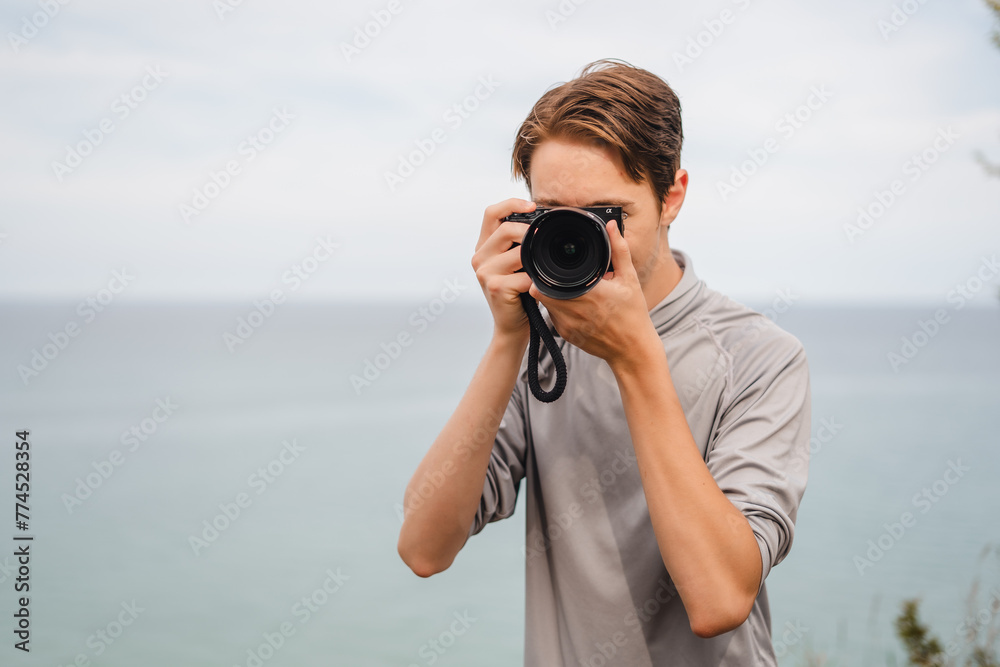 Obraz premium person with camera
