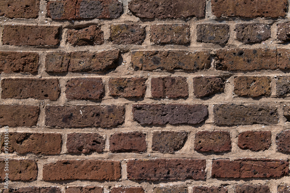 Background texture of a very old brick wall. Background texture of a very old brick wall.