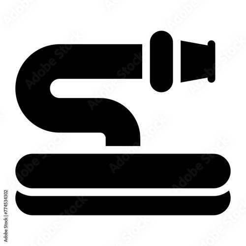 water hose glyph icon