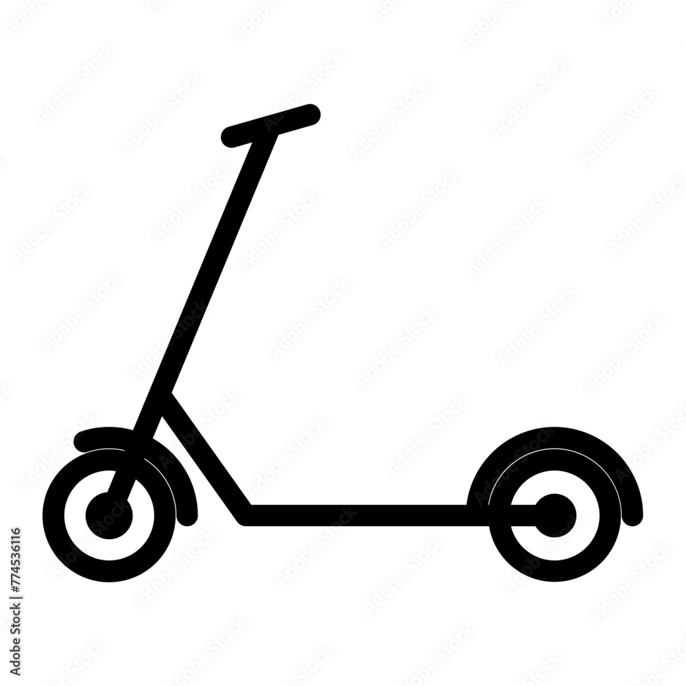 Scooter icon in outline style Scooter icon in outline style