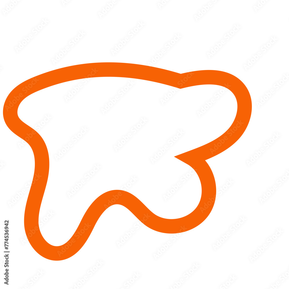 Orange abstract outline vectors Orange abstract outline vectors