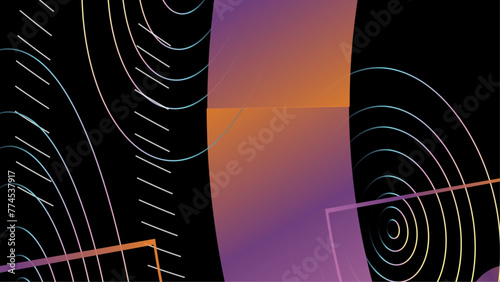 Modern abstract background design with trendy and vivid vibrant color. Vector graphic illustration.