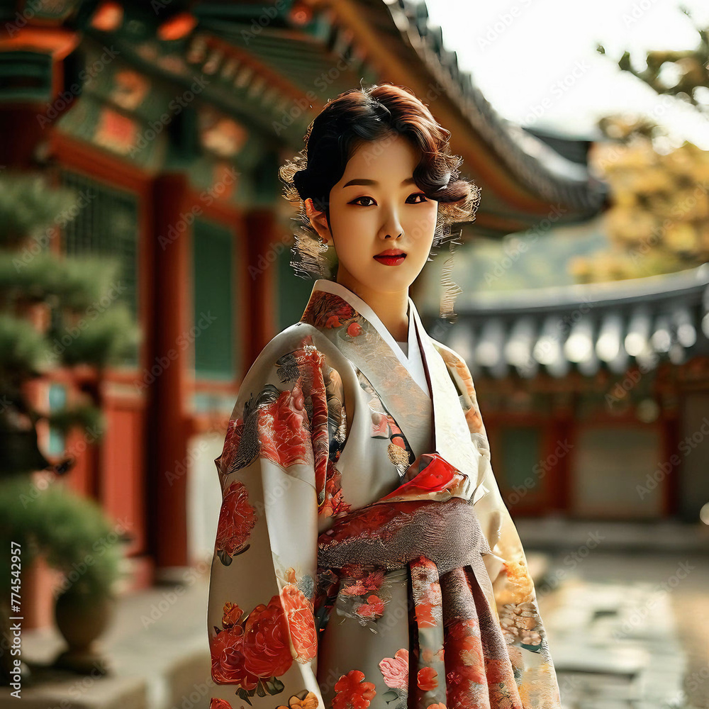 woman in hanbok