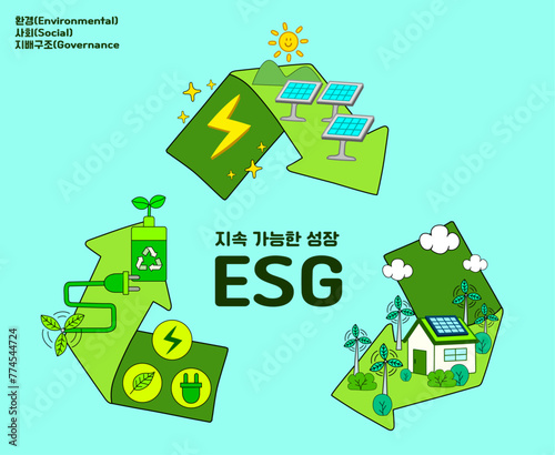 ESG 기업의 환경 보호 포스터 A