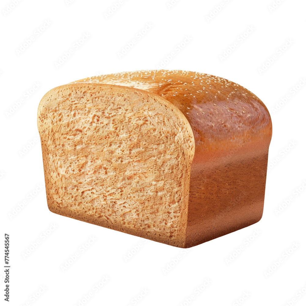 A loaf of bread on a Transparent Background A loaf of bread on a Transparent Background