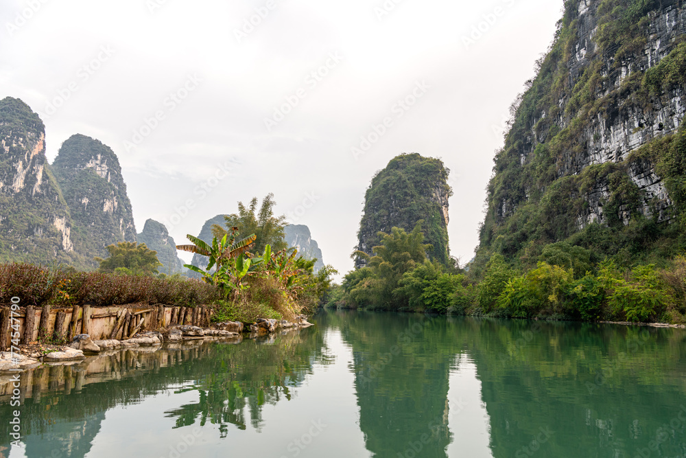 Beautiful mountain and water natural landscape in Guilin, Guangxi, China Beautiful mountain and water natural landscape in Guilin, Guangxi, China