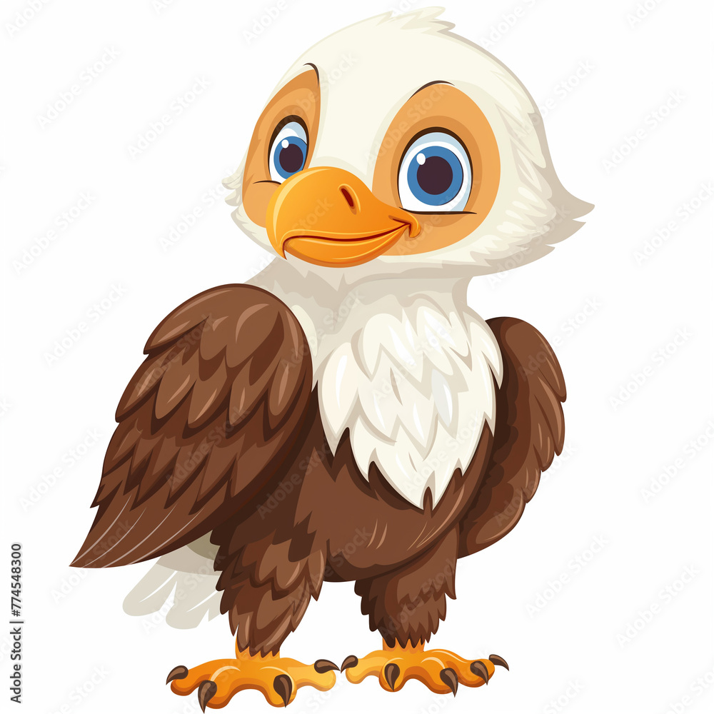 Minimalist digital drawing woodland eagle Minimalist digital drawing woodland eagle