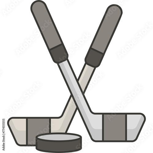 Canvas Print Hockey Puck Sticker