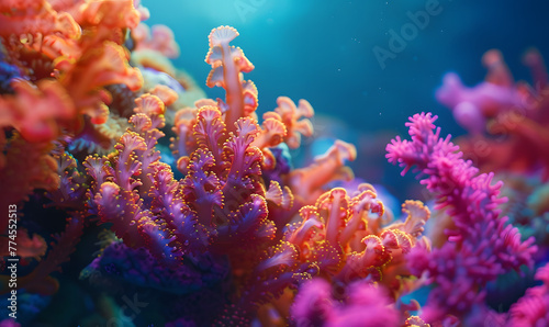 The Detailed Beauty of a Coral Reef, Generative AI © simba kim