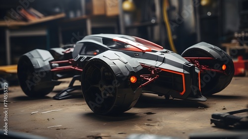 A dynamic assortment of remote-controlled cars and drones
