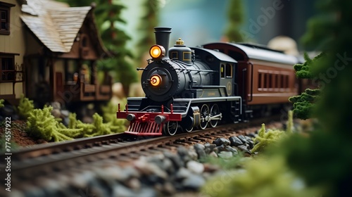 Miniature model train sets, capturing the fascination of young enthusiasts and hobbyists