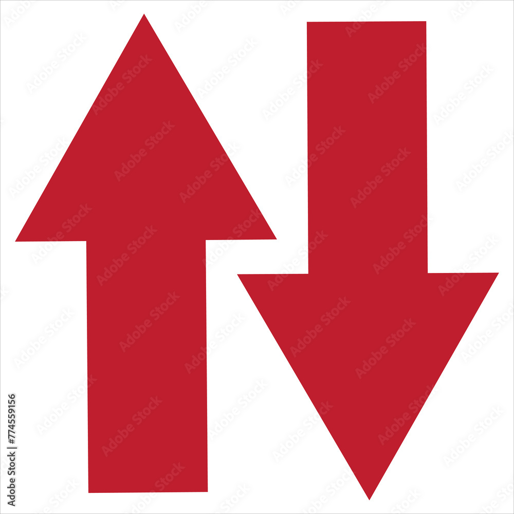 Up and down arrow flat style. illustration icon isolated on white background. vector illustration.. Up and down arrow flat style. illustration icon isolated on white background. vector illustration..
