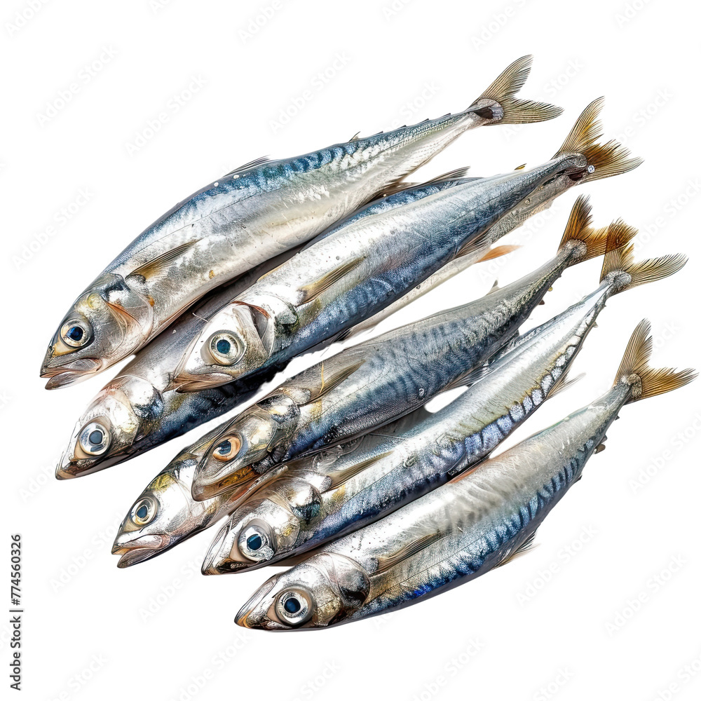 Sardines fish isolated on transparent background. Sardines fish isolated on transparent background.