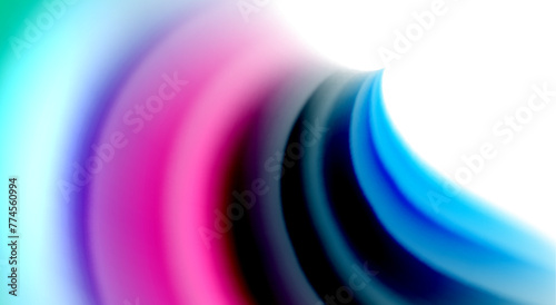 Color mixing liquid rainbow shape background