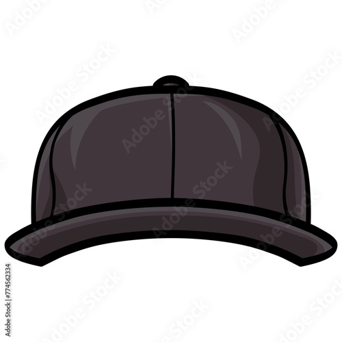 Baseball Cap Snapback Hat Drawing Vector Illustration
