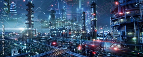 Cyber-physical systems in industrial automation showing the global network of smart