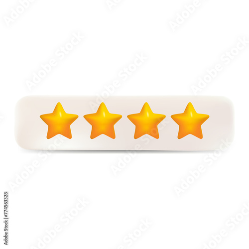 3d bubble rating five stars for best excellent services rating for satisfaction 3d 5 star for quality customer rating feedback concept from client employee product review 3d 5 star render PNG