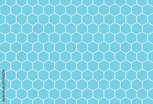 seamless honeycomb pattern light blue