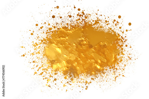 Fototapeta Naklejka Na Ścianę i Meble -  realistic elegant gold paint spray element