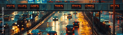 Futuristic automated tolls photo