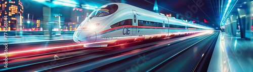 High-speed digital train traversing continents embodying seamless