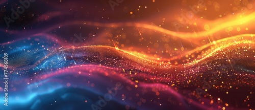 Abstract glowing background for various design artwork