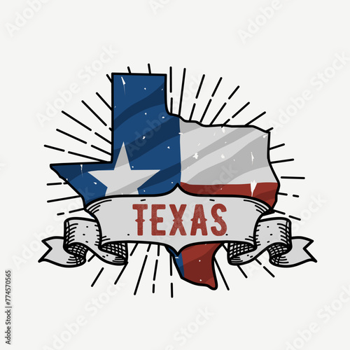 vector of texas state, american independent, perfect for print, apparel, etc