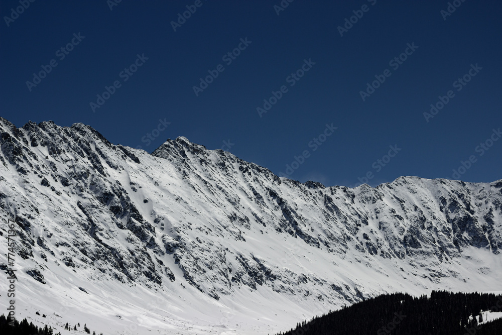 Majestic Snow-Capped Peaks: Natures Winter Symphony
