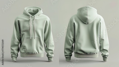 Mint Fresh Look: Elevate your style with this cool, mint green hoodie – a breath of fresh air!