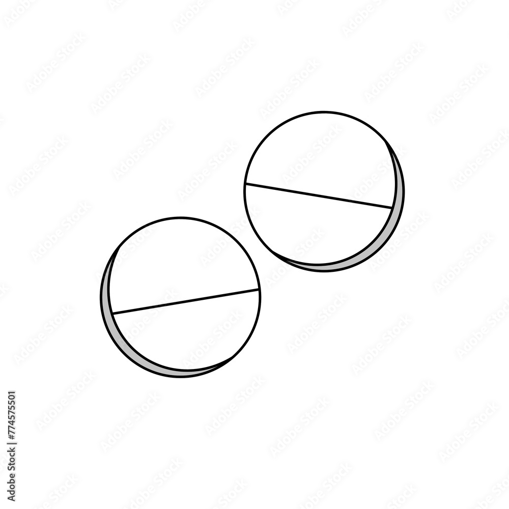 Two white pills are shown in a close up. The image is in black and white Two white pills are shown in a close up. The image is in black and white