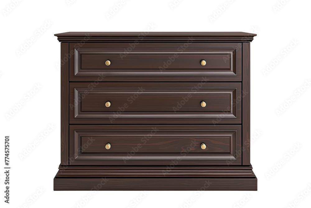 New dark open dresser isolated on Transparent background New dark open dresser isolated on Transparent background