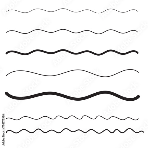 wavy lines seamless pattern background illustration