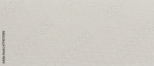 light linen fiber fabric texture, white woven background
 photo