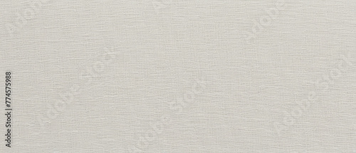 light linen fiber fabric texture, white woven background
