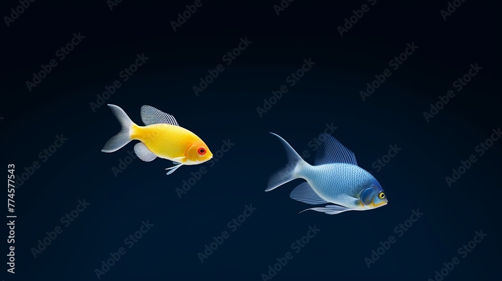 Detailed fish replicas sinking in water, creating beautiful ripples and bubbles, highspeed capture, dramatic backlighting 3d, cartoon, flat design Detailed fish replicas sinking in water, creating beautiful ripples and bubbles, highspeed capture, dramatic backlighting 3d, cartoon, flat design